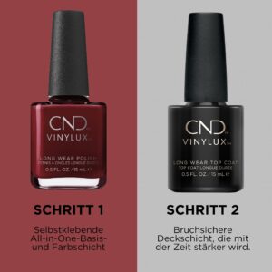 CND Vinylux Longwear Red Nail Polish, Gel-like Shine & Chip Resistant Color, 0.5 Fl Oz