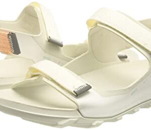 ECCO Women's MX ONSHORE 3-Strap Water Friendly Sport Sandal, White/White, 11-11.5