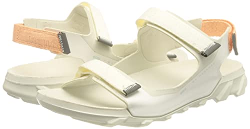 ECCO Women's MX ONSHORE 3-Strap Water Friendly Sport Sandal, White/White, 11-11.5