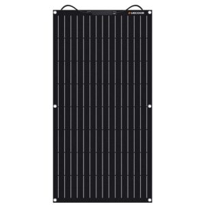 100w 12v etfe flexible monocrystalline solar panel module with connector charger off-grid for rv boat cabin van car uneven surfaces