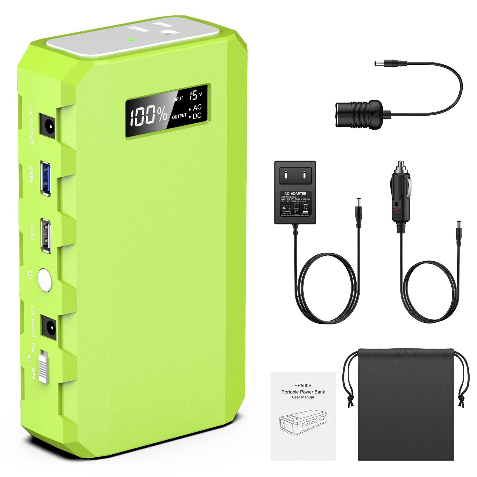 powkey Portable Power Station with AC Outlet 88.8Wh AC Battery Backup Power Pack, DC/USB Outputs for Portable Laptop Computer charger, Small Portable Power Station