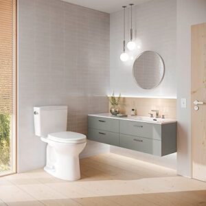 Drake 2-Piece 1.6 GPF Single Flush Elongated ADA Comfort Height Toilet w/ 10in Rough-In in Cotton White, Seat Included