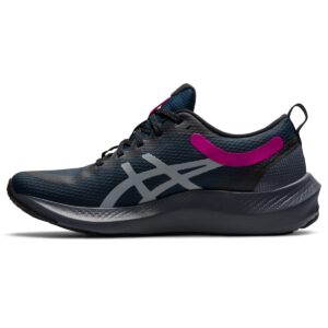 asics women's gel-pulse 13 all winter long running shoes, 8, french blue/pink rave