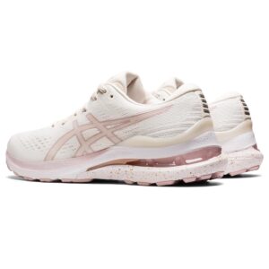 ASICS Women's Gel-Kayano 28 Running Shoes, 9.5, Cream/Watershed Rose