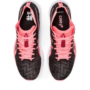 ASICS Women's Magic Speed Running Shoes, 8, Black/Blazing Coral