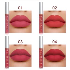 KARNAR 6 Pcs Lipstick Matte Liquid Lipstick Lipgloss Set for Women labiales mate 24 horas originales matte larga duracion 24 Deep Red Original 24 Hours Lipstick Lip Stain Long Lasting Waterproof.