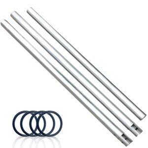 118"/3m Stainless Metal Tube Crossbar for Studio Backdrop Wall Mount System - Holder Pole