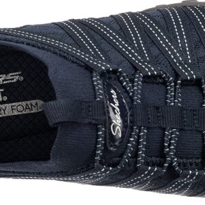 Skechers Women's Breathe Easy-First Light Sneaker, Navy, 7.5