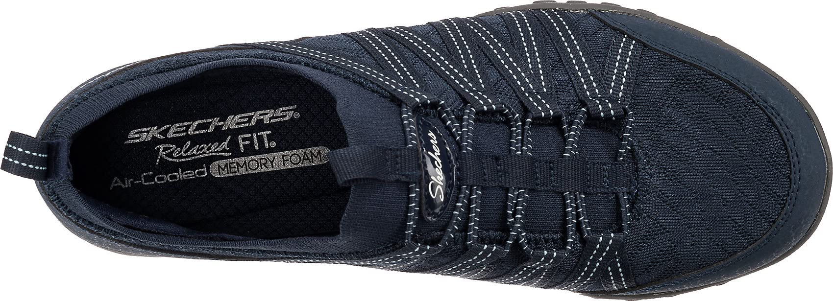 Skechers Women's Breathe Easy-First Light Sneaker, Navy, 7.5