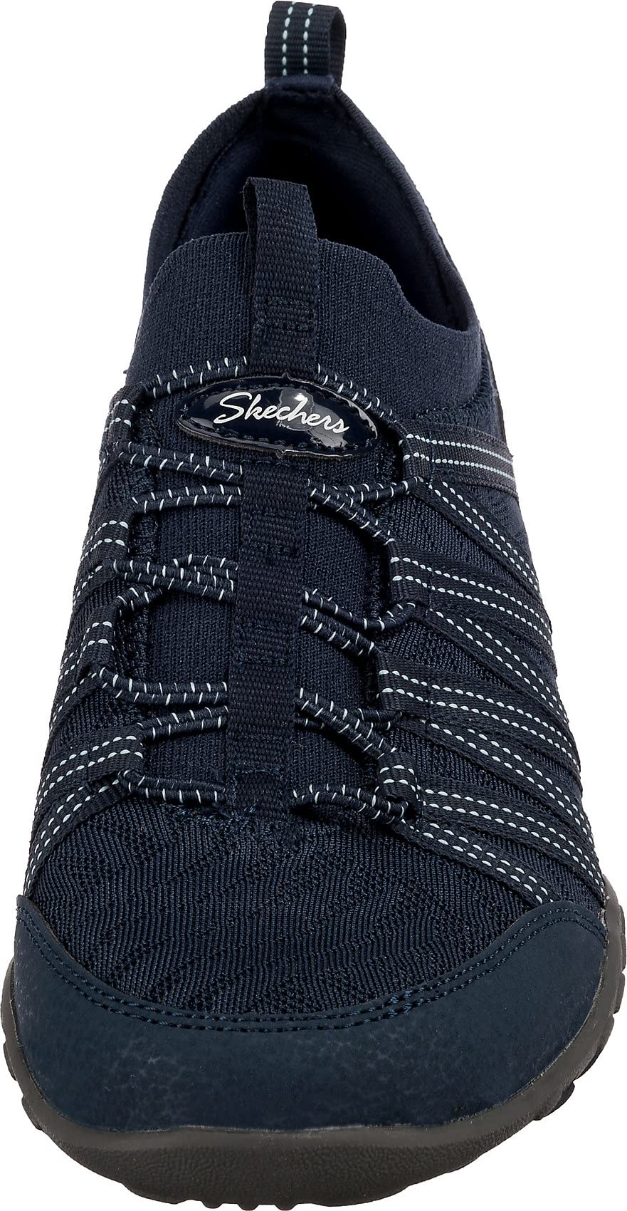 Skechers Women's Breathe Easy-First Light Sneaker, Navy, 7.5