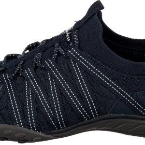 Skechers Women's Breathe Easy-First Light Sneaker, Navy, 7.5