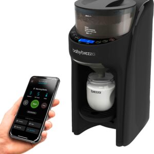 Baby Brezza Formula Pro Advanced WiFi Formula Dispenser Machine - Automatically Mix a Warm Formula Bottle Instantly - Easily Make Bottle with Automatic Powder Blending, Black