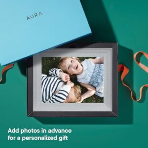 Aura Mason Luxe WiFi Digital Picture Frame | The Best Digital Frame for Gifting | Send Photos from Your Phone | 2K Display | Quick, Easy Setup in Aura App | Free Unlimited Storage | Sandstone