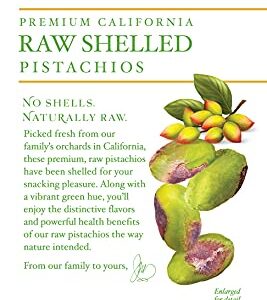 Setton Farms Naturally Raw Shelled Pistachios, No Shell, Non-GMO Project Verified, Certified Gluten Free, Vegan and Kosher, Heart Healthy Snack, 5 Oz