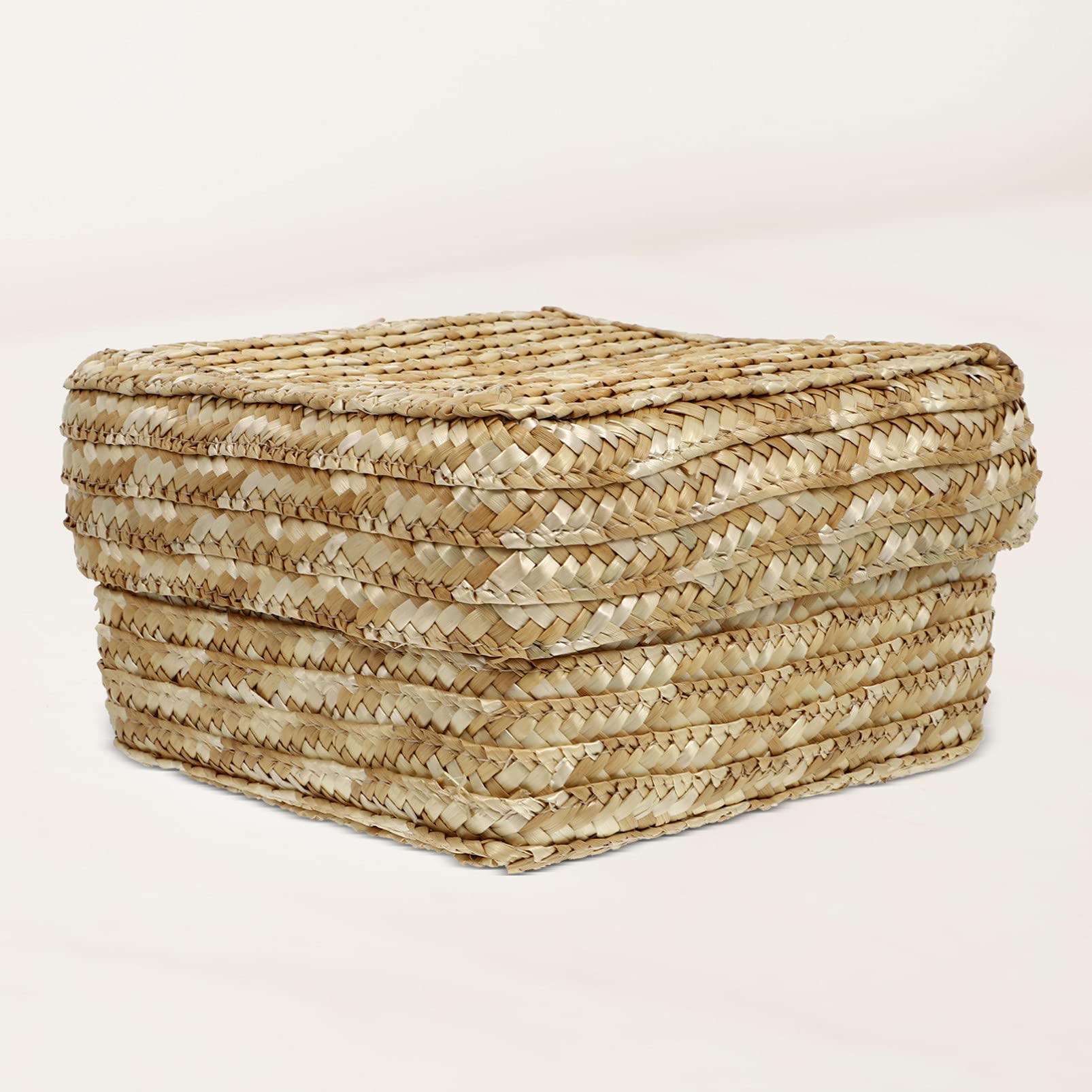 DOITOOL Wicker Storage Baskets 1pc Straw Storage Basket Wicker Child Cosmetic Wedding Wedding Basket