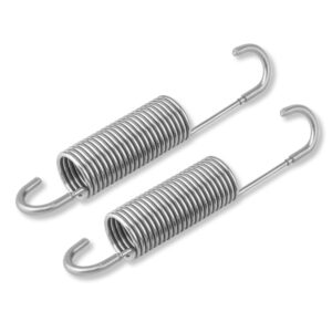 gnpadr gupo 4-1/2inch (2pcs) stainless steel replacement recliner sofa chair mechanism tension spring - long neck hook style