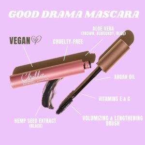 Chella Good Drama Vegan Mascara, 0.33 Fl. Oz (Black)