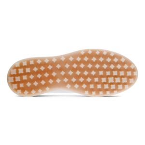ECCO Women's Tray Hybrid Hydromax Water-Resistant Golf Shoe, Bright White/Peach Nectar, 6-6.5