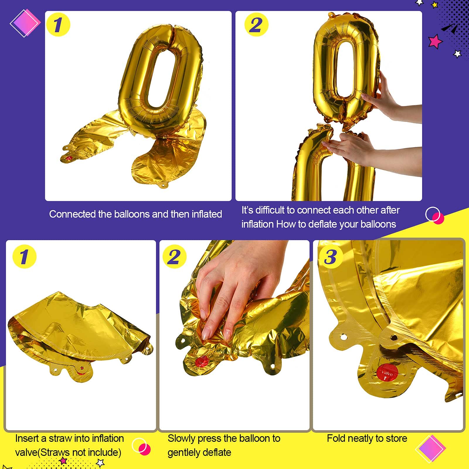 90s Party Decorations Supplies Includes Inflatable Radio Boombox Backdrop Inflatable Mobile Phone and 16 Inch Gold Foil Chain Balloons for Cosplay Prop Hip Hop Party