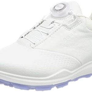 ECCO Women's Biom Hybrid 3 BOA Hydromax Water Resistant Golf Shoe, White, 8-8.5