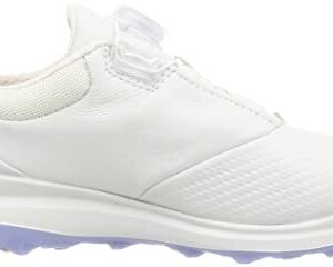 ECCO Women's Biom Hybrid 3 BOA Hydromax Water Resistant Golf Shoe, White, 8-8.5