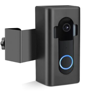 euki anti-theft video doorbell door mount, compatible with video 4/3/3 plus/2/1, no-drill fit for most holder for apartment, bracket
