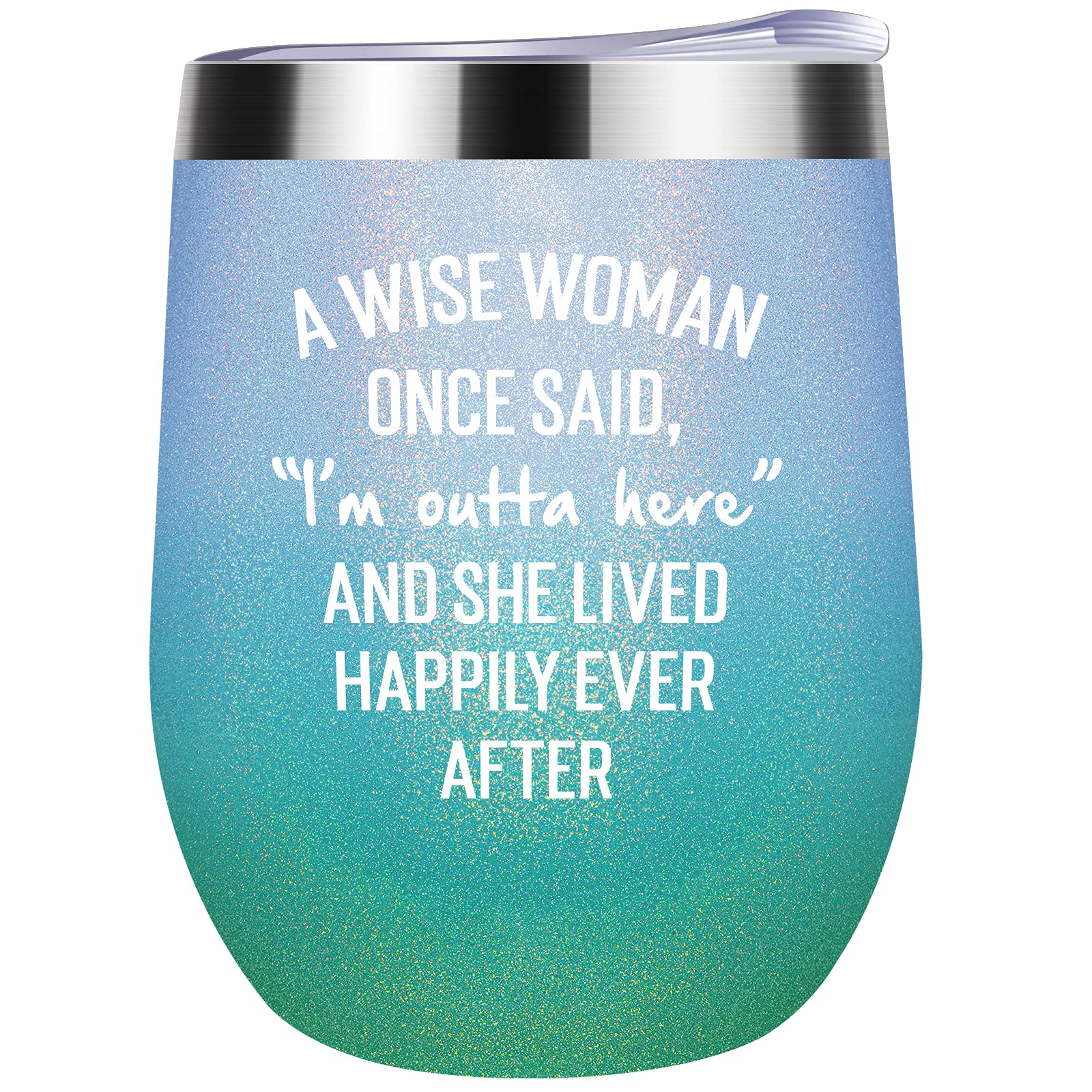 Retirement Gifts For Women 2024 Wine Tumbler Retired Gifts For Women Retirement Party Decorations Fun Retirement Gifts For Women Retired People Coworkers Friends 12 Oz