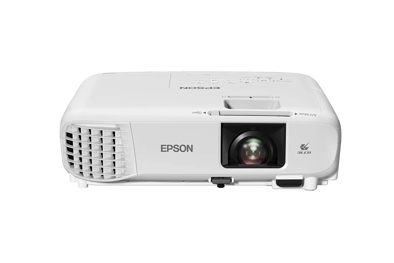 Epson PowerLite 118 Business (V11HA03020) LCD Projector, White (Renewed)