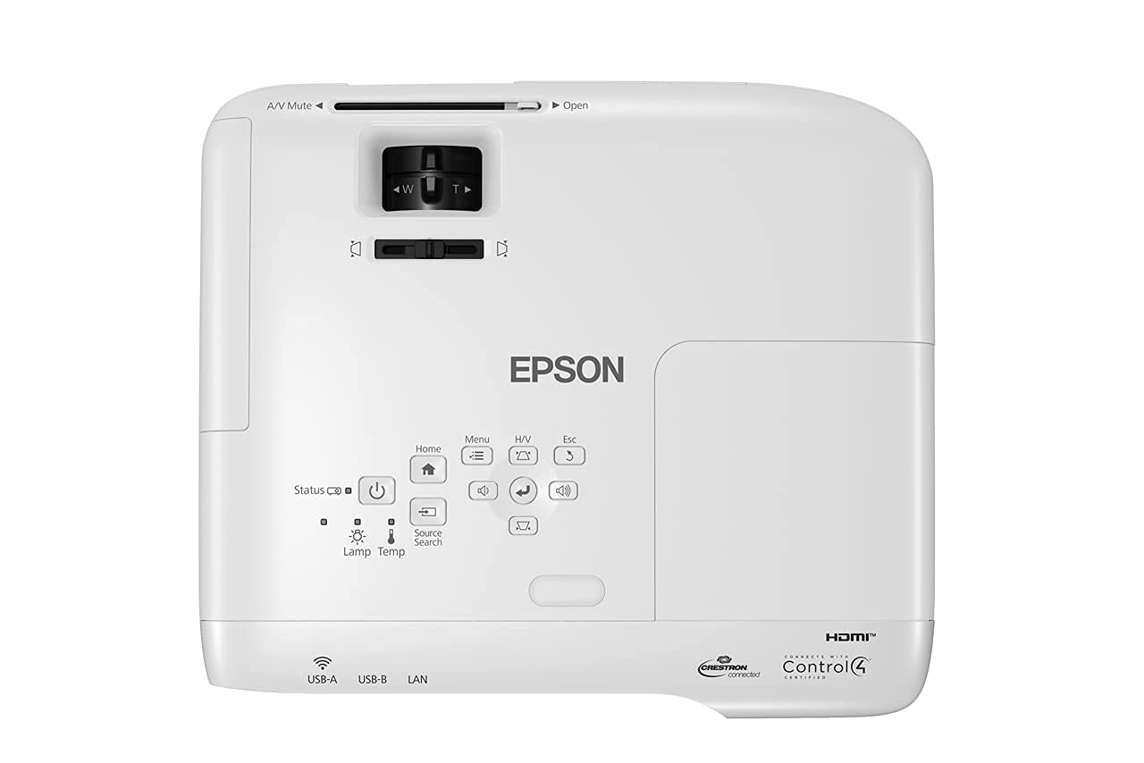 Epson PowerLite 118 Business (V11HA03020) LCD Projector, White (Renewed)