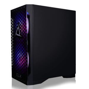 CLX Set Gaming Desktop - Liquid Cooled AMD Ryzen 9 5900X 3.7GHz 12-Core Processor, 16GB DDR4 Memory, GeForce RTX 3060 12GB GDDR6 Graphics, 500GB SSD, 3TB HDD, WiFi, Windows 11 Home 64-bit,Black