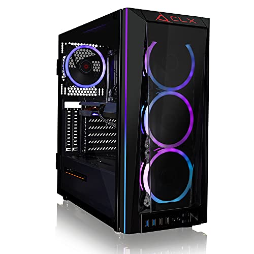 CLX Set Gaming Desktop - Liquid Cooled AMD Ryzen 9 5900X 3.7GHz 12-Core Processor, 32GB DDR4 Memory, GeForce RTX 3060 12GB GDDR6 Graphics, 500GB SSD, 4TB HDD, WiFi, Windows 11 Home 64-bit, Black