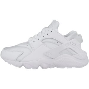 nike womens air huarache utility, white/pure platinum, 6