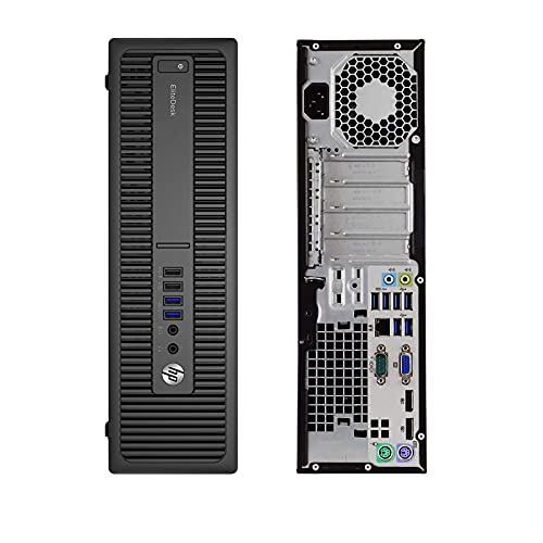 HP Gaming PC EliteDesk 800 G2 SFF Desktop Computer - Intel Quad Core i5 6500 up to 3.60 GHz, 16GB DDR4 RAM, 1TB SSD, GeForce GT 1030, HDMI, Keyboard & Mouse Combo, USB WiFi, Windows 10 Pro(Renewed)