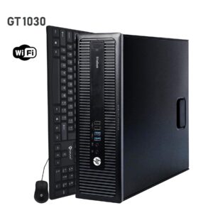 HP EliteDesk 800 G2 SFF Computer High Performance Desktop PC - GeForce GT 1030 (Intel i5 6th Gen Processor Upto 3.60 GHz, 8GB RAM, 512GB SSD, WiFi, Windows 10 Pro(64-bit), Keyboard & Mouse)(Renewed)