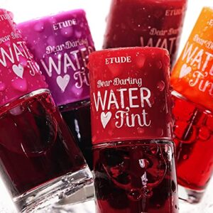 ETUDE Dear Darling Water Tint Cherry Ade (21AD) | Vivid Color Lip Stain with Moisturizing Weightless & Non-sticky Finish Lip Stain | Smudge-proof & Lightweight Lip Tint | K-beauty