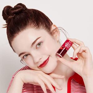 ETUDE Dear Darling Water Tint Cherry Ade (21AD) | Vivid Color Lip Stain with Moisturizing Weightless & Non-sticky Finish Lip Stain | Smudge-proof & Lightweight Lip Tint | K-beauty