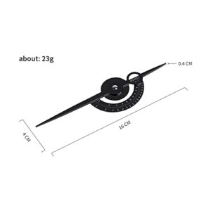 Eyebrow Golden Ratio Caliper Stencil Ruler Makeup Measure Eyebrow Guide Ruler Permanent Tools Calipers Tattoo Eyebrow Line Lip Double Scale Tattoo Stencils Sliding Gauge (Black)