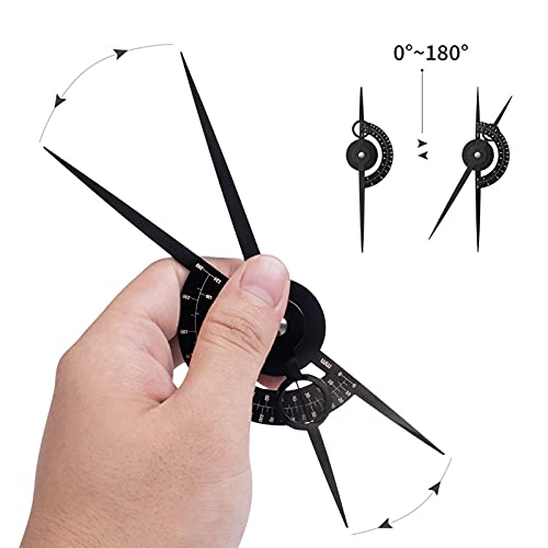 Eyebrow Golden Ratio Caliper Stencil Ruler Makeup Measure Eyebrow Guide Ruler Permanent Tools Calipers Tattoo Eyebrow Line Lip Double Scale Tattoo Stencils Sliding Gauge (Black)