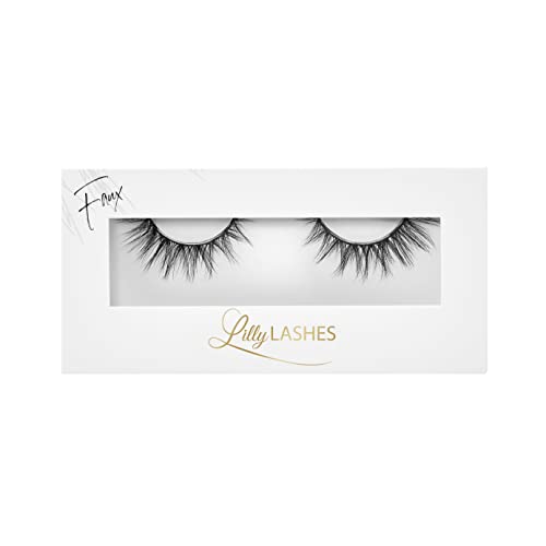 Lilly Lashes Luxe in Lite Faux Mink | Natural-Looking, Vegan False Eyelash | Faux Mink Lashes | 13mm length, Reusable Up to 15 Wears