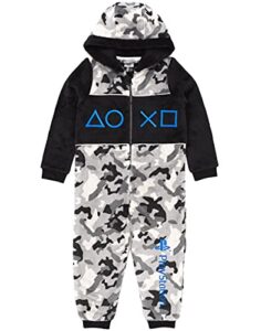 playstation onesie boys all in one camo game kids 13-14 years