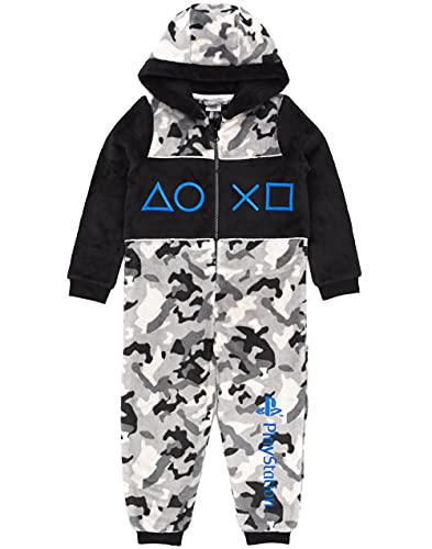 Playstation Onesie Boys All In One Camo Game Kids 13-14 Years