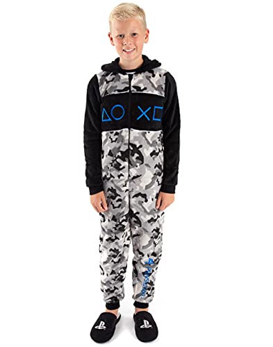 Playstation Onesie Boys All In One Camo Game Kids 13-14 Years