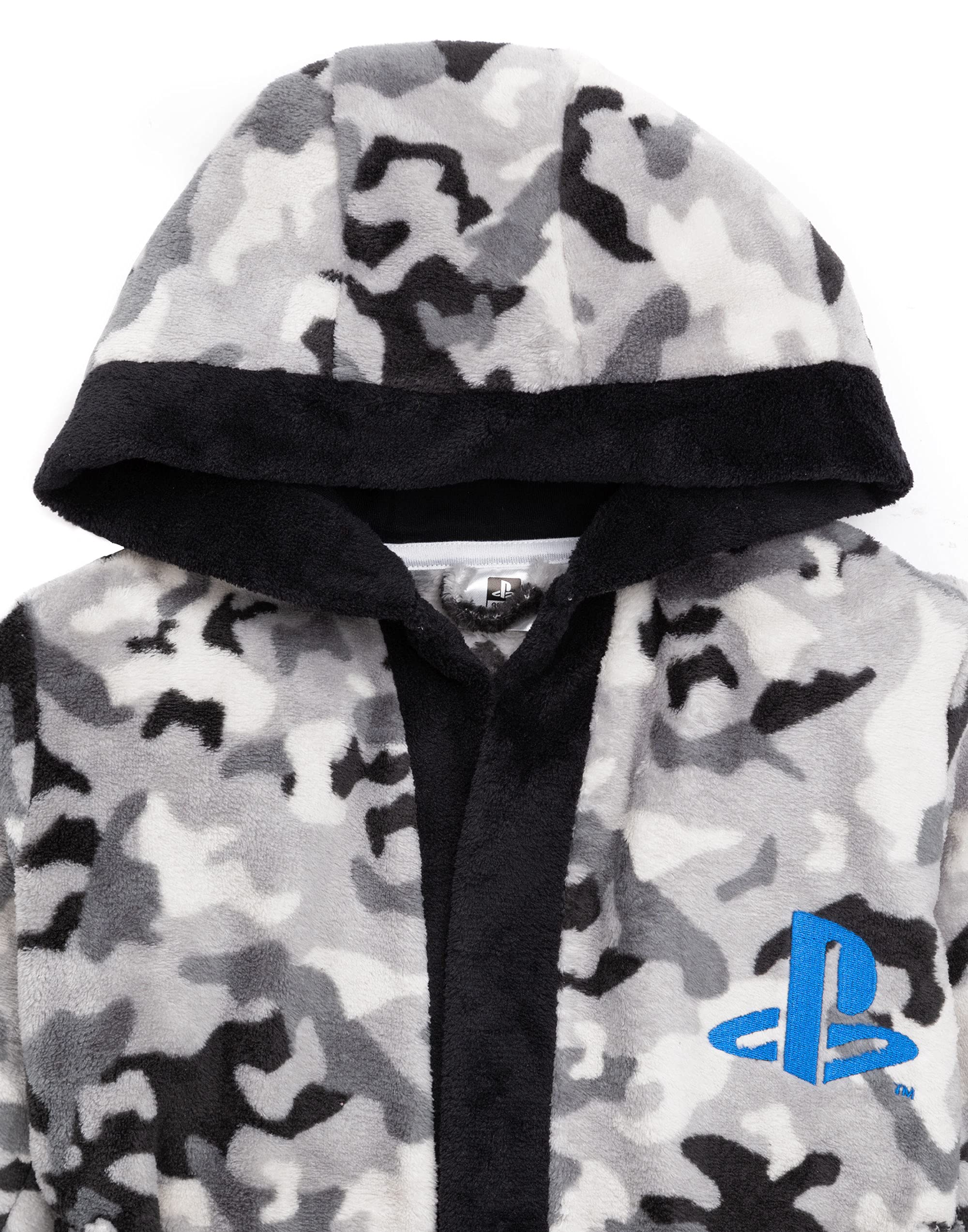 Playstation Dressing Gown Boys Kids Game Pocket Bathrobe 13-14 Years