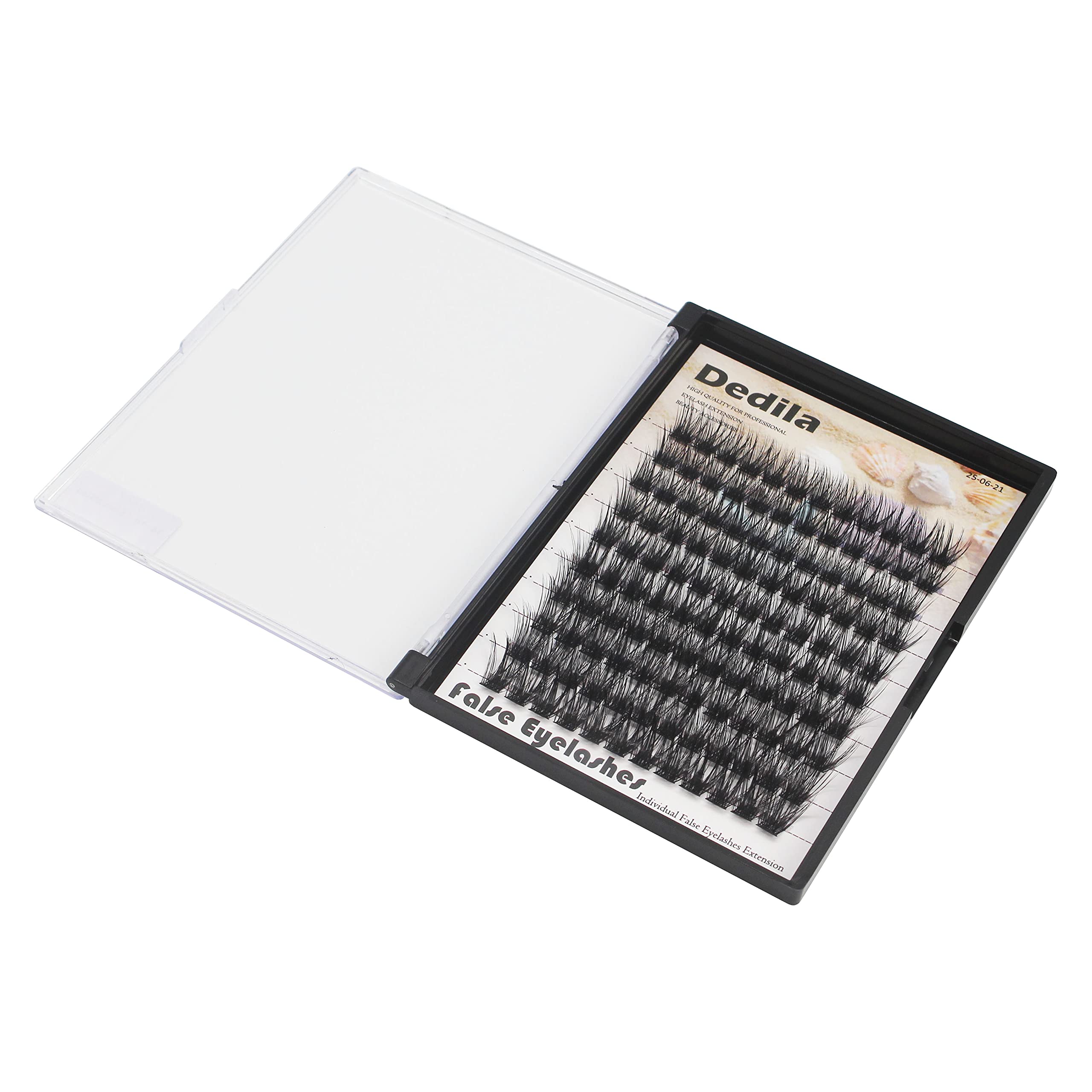 Dedila 120 Pcs Handmade D Curl Makeup Clusters Eye lashes Extensions Mixed 10-12-14-16mm/12-14-16mm/14-16-18mm D Curl Soft and Lightweight Individual false eyelashes Wide Stem (Mixed 14-16-18mm)