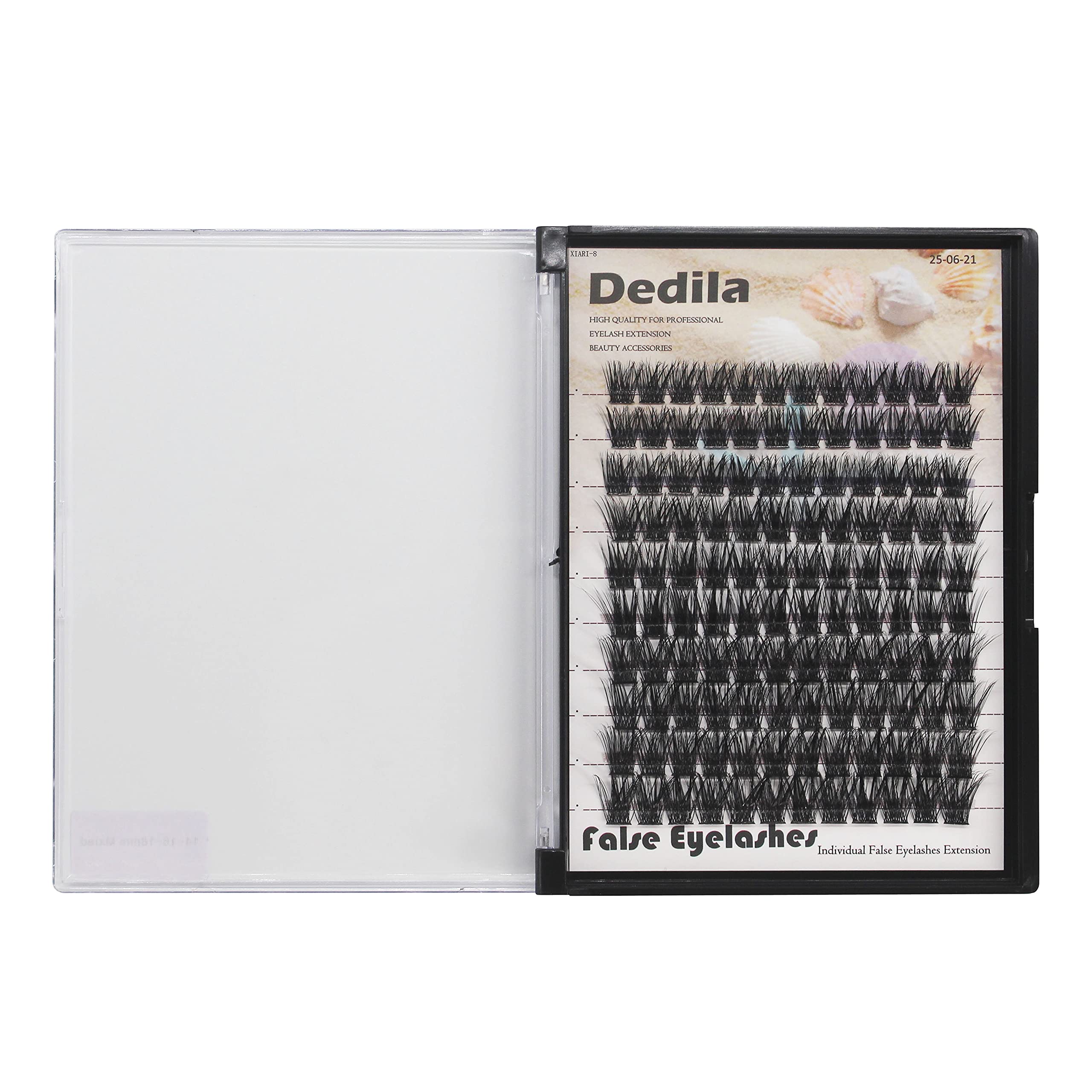 Dedila 120 Pcs Handmade D Curl Makeup Clusters Eye lashes Extensions Mixed 10-12-14-16mm/12-14-16mm/14-16-18mm D Curl Soft and Lightweight Individual false eyelashes Wide Stem (Mixed 14-16-18mm)