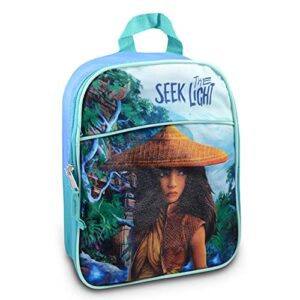 Disney Raya And The Last Dragon Mini Backpack For Kids Toddlers - 3 Pc Bundle With 11" Raya School Bag And Moana Stickers and More For Girls And Boys | Raya School Supplies Travel Bag Set