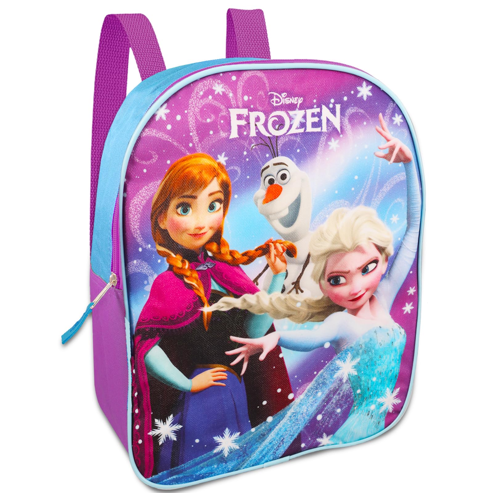 Disney Frozen Mini Backpack For Girls, Kids ~ Bundle with 11" Frozen School Bag, Frozen Imagine Ink, Stickers and More (Anna and Elsa School Supplies Set)