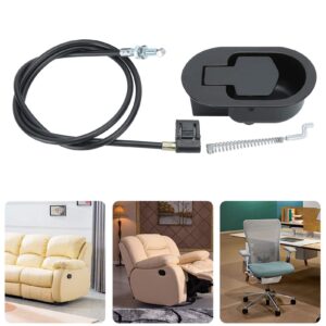 BORDSTRACT Sofa Chair Couch Release Lever, Plastic Recliner Replacement Parts with Cable Pull Recliner Handle(90mm)