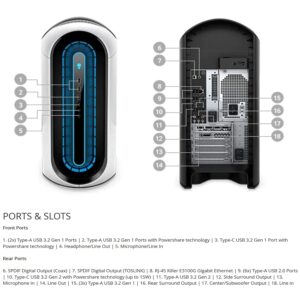 Alienware Aurora R12 GeForce RTX 3070 8GB GDDR6 Gaming Desktop Computer, Intel 8-Core i7-11700F up to 4.7GHz, 16GB DDR4 RAM, 256GB PCIe SSD + 1TB HDD, BT 5.1, Windows 10