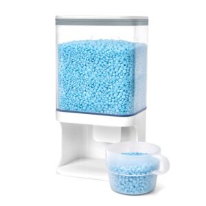 conworld scent booster beads dispenser, laundry detergent dispenser, wall-mounted for laundry beads, laundry room organization, for scent booster, stain remover powder, laundry beans